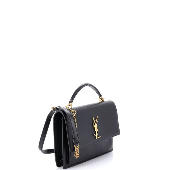 Saint Laurent Medium Sunset Top Handle Shoulder Bag Leather - Picture 2 of 7